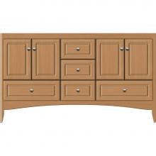 Strasser Woodenwork 31.510 - 60 X 21 X 34.5 Wallingford Vanity Ultra Nat Oak Db
