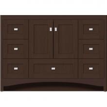 Strasser Woodenwork 42.437 - 48 X 18 X 34.5 Ravenna Vanity Shaker Choc Oak Sb