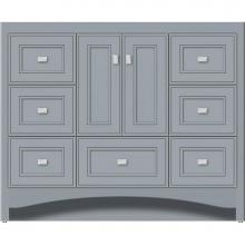 Strasser Woodenwork 44.596 - 42 X 18 X 34.5 Ravenna Vanity Deco Miter Silver Oak Sb