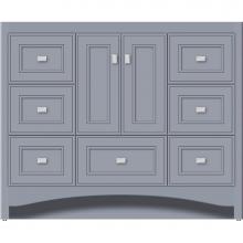 Strasser Woodenwork 44.597 - 42 X 18 X 34.5 Ravenna Vanity Deco Miter Sat Silver Sb