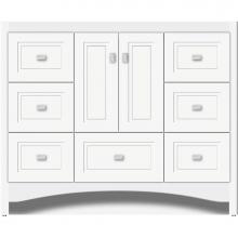 Strasser Woodenwork 43.735 - 42 X 21 X 34.5 Ravenna Vanity Ogee Miter Sat White Sb
