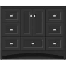 Strasser Woodenwork 43.751 - 42 X 18 X 34.5 Ravenna Vanity Ogee Miter Sat Black Sb