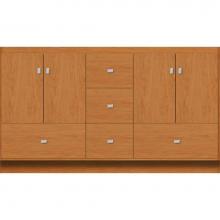 Strasser Woodenwork 25.101 - 60 X 21 X 34.5 Montlake Vanity Slab Nat Cherry Db