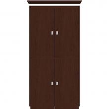 Strasser Woodenwork 15.027 - 24 X 21 X 48 Montlake Linen Upper Slab Choc Cherry