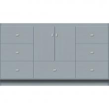 Strasser Woodenwork 25.518 - 60 X 21 X 34.5 Montlake Vanity Slab Silver Oak Sb