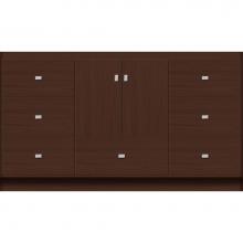 Strasser Woodenwork 27.007 - 60 X 18 X 34.5 Montlake Vanity Slab Choc Oak Sb