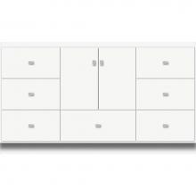 Strasser Woodenwork 25.247 - 60 X 18 X 34.5 Montlake Vanity Slab Sat White Sb