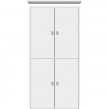 Strasser Woodenwork 15.993 - 24 X 18 X 48 Montlake Linen Upper Slab Powder Grey