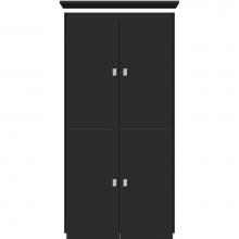 Strasser Woodenwork 15.979 - 24 X 18 X 48 Montlake Linen Upper Slab Sat Black