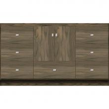 Strasser Woodenwork 31-745 - 60 X 21 X 34.5 Montlake Vanity Slab Dusky Oak Sb