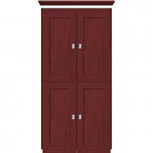 Strasser Woodenwork 13.430 - 24 X 18 X 48 Montlake Linen Upper Shaker Dk Cherry