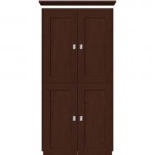 Strasser Woodenwork 13.368 - 24 X 21 X 48 Montlake Linen Upper Shaker Choc Cherry