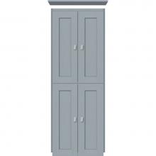 Strasser Woodenwork 13.587 - 18 X 18 X 48 Montlake Linen Upper Shaker Silver Oak