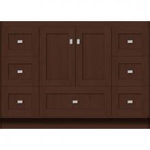 Strasser Woodenwork 26.918 - 48 X 21 X 34.5 Montlake Vanity Shaker Choc Oak Sb