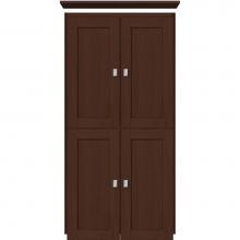 Strasser Woodenwork 13.467 - 24 X 18 X 48 Montlake Linen Upper Shaker Choc Oak