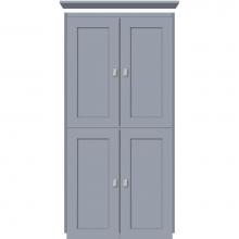 Strasser Woodenwork 13.480 - 24 X 21 X 48 Montlake Linen Upper Shaker Sat Silver