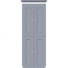 Strasser Woodenwork 13.477 - 18 X 21 X 48 Montlake Linen Upper Shaker Sat Silver