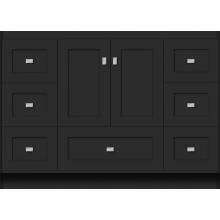 Strasser Woodenwork 23.953 - 48 X 18 X 34.5 Montlake Vanity Shaker Sat Black Sb