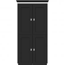 Strasser Woodenwork 13.979 - 24 X 18 X 48 Montlake Linen Upper Shaker Sat Black