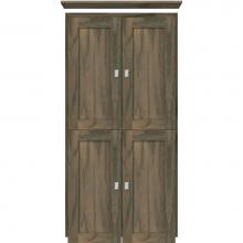 Strasser Woodenwork 31-817 - 24 X 21 X 48 Montlake Linen Upper Shaker Dusky Oak