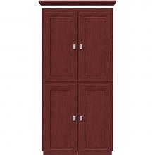 Strasser Woodenwork 13.641 - 24 X 21 X 48 Montlake Linen Upper Deco Miter Dk Cherry