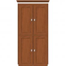 Strasser Woodenwork 13.635 - 24 X 21 X 48 Montlake Linen Upper Deco Miter Cinn Cherry