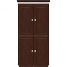Strasser Woodenwork 13.491 - 24 X 18 X 48 Montlake Linen Upper Deco Miter Choc Cherry
