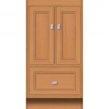 Strasser Woodenwork 26.410 - 18 X 21 X 34.5 Montlake Vanity Deco Miter Nat Oak Std