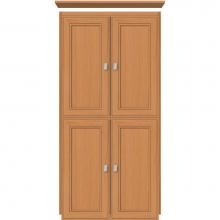 Strasser Woodenwork 13.664 - 24 X 18 X 48 Montlake Linen Upper Deco Miter Nat Oak