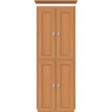 Strasser Woodenwork 13.661 - 18 X 18 X 48 Montlake Linen Upper Deco Miter Nat Oak