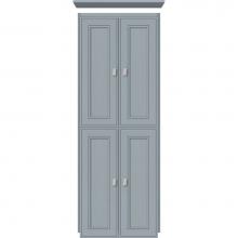 Strasser Woodenwork 13.704 - 18 X 21 X 48 Montlake Linen Upper Deco Miter Silver Oak