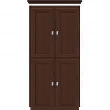 Strasser Woodenwork 13.498 - 24 X 21 X 48 Montlake Linen Upper Deco Miter Choc Oak