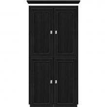 Strasser Woodenwork 13.646 - 24 X 18 X 48 Montlake Linen Upper Deco Miter Midnight Oak