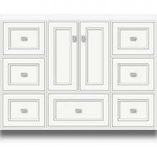 Strasser Woodenwork 26.320 - 42 X 18 X 34.5 Montlake Vanity Deco Miter Sat White Sb