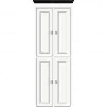 Strasser Woodenwork 13.698 - 18 X 21 X 48 Montlake Linen Upper Deco Miter Sat White