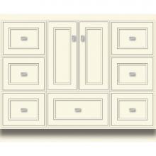 Strasser Woodenwork 26.319 - 42 X 18 X 34.5 Montlake Vanity Deco Miter Sat Biscuit Sb