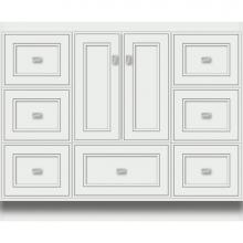 Strasser Woodenwork 27.799 - 42 X 18 X 34.5 Montlake Vanity Deco Miter Powder Grey Sb