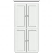 Strasser Woodenwork 13.676 - 24 X 18 X 48 Montlake Linen Upper Deco Miter Powder Grey