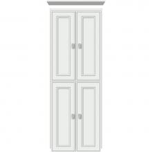 Strasser Woodenwork 13.674 - 18 X 21 X 48 Montlake Linen Upper Deco Miter Powder Grey