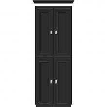 Strasser Woodenwork 13.686 - 18 X 21 X 48 Montlake Linen Upper Deco Miter Sat Black