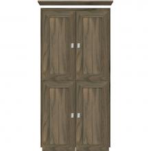 Strasser Woodenwork 31-810 - 24 X 18 X 48 Montlake Linen Upper Deco Miter Dusky Oak