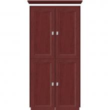 Strasser Woodenwork 13.731 - 24 X 21 X 48 Montlake Linen Upper Ogee Miter Dk Cherry