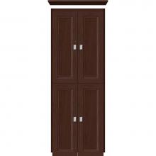 Strasser Woodenwork 13.709 - 18 X 18 X 48 Montlake Linen Upper Ogee Miter Choc Cherry