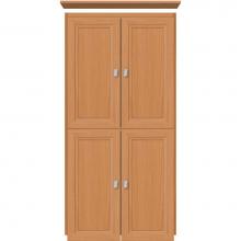 Strasser Woodenwork 13.755 - 24 X 21 X 48 Montlake Linen Upper Ogee Miter Nat Oak