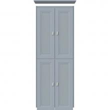 Strasser Woodenwork 13.794 - 18 X 21 X 48 Montlake Linen Upper Ogee Miter Silver Oak