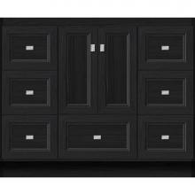 Strasser Woodenwork 27.273 - 42 X 18 X 34.5 Montlake Vanity Ogee Miter Midnight Oak Sb