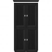 Strasser Woodenwork 13.737 - 24 X 21 X 48 Montlake Linen Upper Ogee Miter Midnight Oak