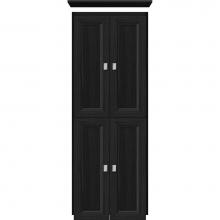 Strasser Woodenwork 13.734 - 18 X 21 X 48 Montlake Linen Upper Ogee Miter Midnight Oak