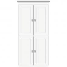 Strasser Woodenwork 13.790 - 24 X 18 X 48 Montlake Linen Upper Ogee Miter Sat White