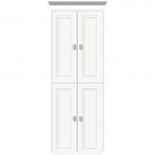 Strasser Woodenwork 13.787 - 18 X 18 X 48 Montlake Linen Upper Ogee Miter Sat White